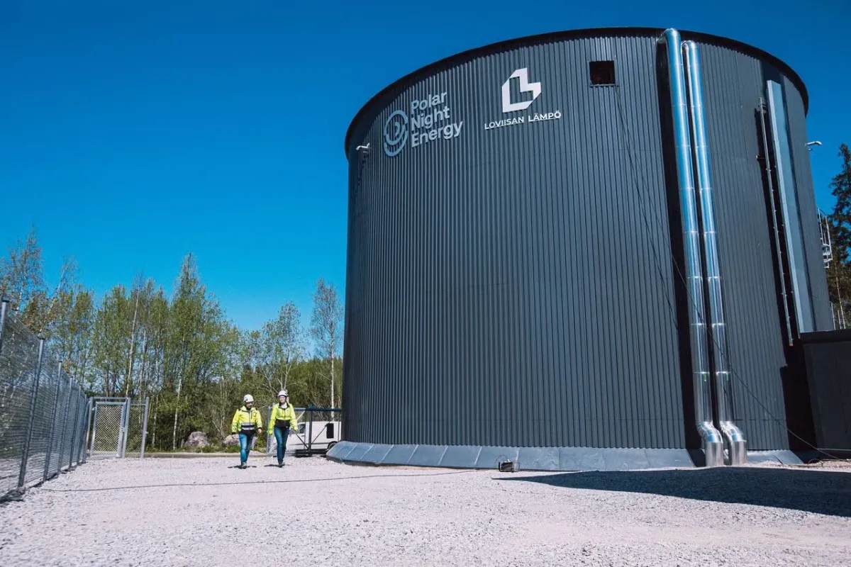 Üzembe állt a finneknél a világ legnagyobb homok akkumulátora, otthonokat és egyéb épületeket lát el távhővel Fotó: Polar Night Energy