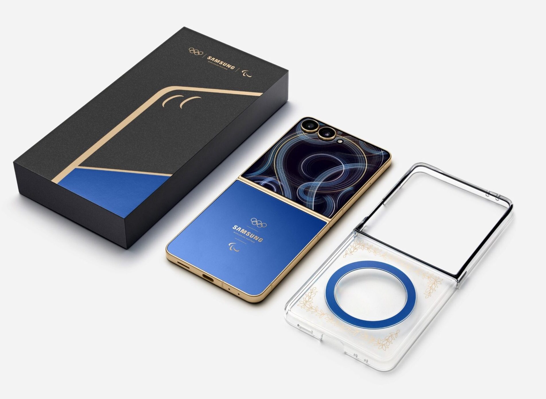 A csomag része egy átlátszó, mágneses tok is, amelyen babérleveles motívum utal a győzelemre.