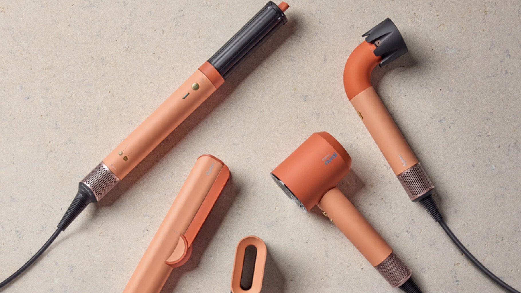 Dyson ceramic apricot and topaz still-life imagery
